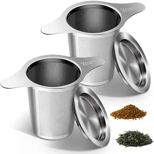 Extra Fine 18/8 Stainless Steel Tea Infuser Mesh Strainer with Large Capacity... - Picture 1 of 6