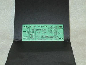 RARE ORIGINAL 1964 MOTOWN REVUE FULL CONCERT TICKET SYRIA MOSQUE, PA. NM! - Picture 1 of 1