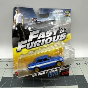 Fast and Furious Ford Escort RS1600 MK1 1:55 Scale Diecast 6/32 Mattel 2016 - Picture 1 of 2