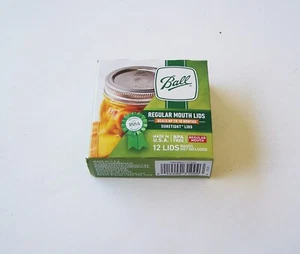 Ball Einmachglas Deckel normale Größe eine Schachtel mit zwölf Deckeln Neu - Bild 1 von 2
