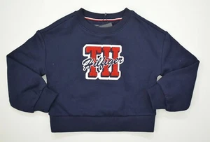 NWT Girls Tommy Hilfiger Sweater Sweatshirt Navy - Picture 1 of 2
