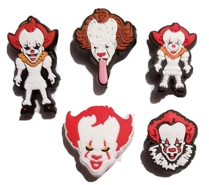 ¡Juego de 5 dijes para zapatos de payasos de terror! ¡Feliz Halloween! ¡Compatible con cocodrilo! - Imagen 1 de 2