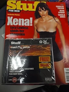 STUFF magazine Lucy Lawless (Xena) Charlize Theron Mena Suvari Tamala Jones CD - Picture 1 of 10