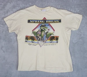 Vintage 1985 Spring Break Lifes a Beach Comedy Sexy Girls Cartoon T-shirt XL USA - Picture 1 of 6