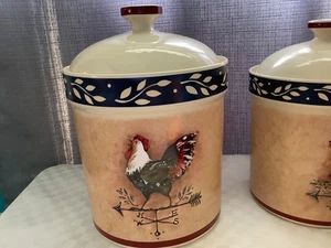 Rooster Weathervane Sugar Canister Susan Winget JC Penney 9 3/8" - Picture 1 of 15