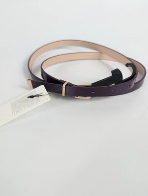 Cinto Skinny Feminino H&M Roxo Brilhante 0,5" Médio Novo com etiquetas - Imagem 1 de 4