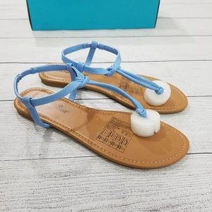 Montego Bay Club Meade Knoten Zehenstegsandalen Damengröße 8,5 – blau - Bild 1 von 7