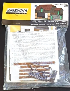 Kits de modelos superrápidos - OO/HO - Greystones Farm Hay Loft & Barn - Serie B No.26 - Imagen 1 de 3