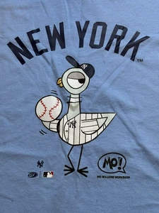 Brandneu New York Yankees Mo Willems Taube in Nadelstreifen T-Shirt Größe XL - Bild 1 von 11