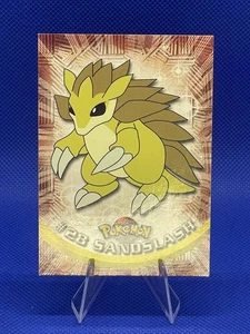 Pokemon 1999 Near Mint Topps Series 1 3rd Print Green Logo Sandslash 28 - Picture 1 of 2