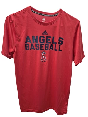 Camisa de beisebol juvenil Adidas LA Anaheim Angels MLB vermelha majestosa tamanho XL-EG-18 - Imagem 1 de 4