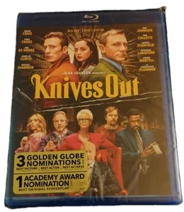 Knives Out 2019, A Rian Johnson Whodunnit, Blu-Ray + DVD + Digital, Brand New  - Picture 1 of 5