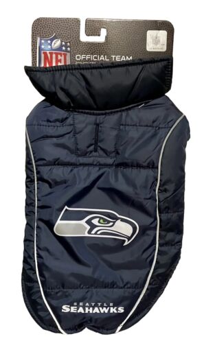 NFL Seattle Seahawks Puffer Vest for Dogs, Size Small