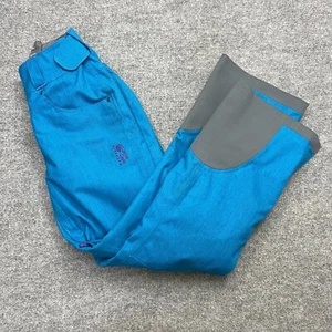 Mountain HardWear Dry Q Elite Ski Snowboard Snow Pants Nylon Women's S Blue - Picture 1 of 14