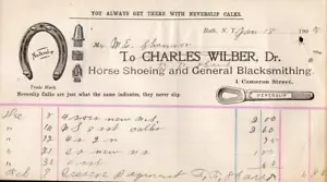1909 CHARLES WILBER*BAÑO NUEVA YORK*ZAPATO DE CABALLO Y HERRERÍA*CALAS NEVERSLIP - Imagen 1 de 1
