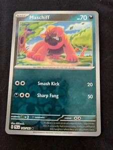 Pokemon TCG - Maschiff - 142/193 Reverse Holo Scarlet & Violet: Paldea Evolved - Picture 1 of 1