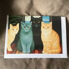 Cat Greeting Card Martin Leiman 4 Cat Design Blank