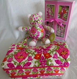 NWT Vera Bradley Daisy Tote, Bear, Dress/bloomers 0-3 months Lilli Bell Pattern! - Picture 1 of 12