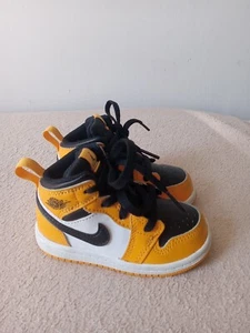 Nike Air Jordan 1 Retro High Toddler Boy 6C US 640735-701 Bumblebee Pollen - Picture 1 of 7