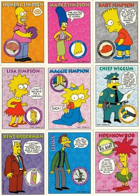 SIMPSONS SKYBOX 1993-94 SERIES 1 AND SERIES 2 SETS WITH TATTOO SET AND SMELL SET - Image 1 of 4