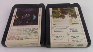 Graham Nash Songs For Beginners and CSNY 4 Way Street 2-8-Tracks - Imagen 1 de 4