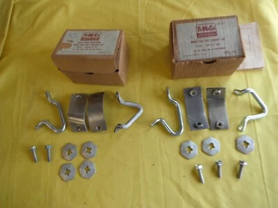 NOS 1957 1958 Ford Seat Belt Brackets  FoMoCo 57 Foto 1 de 4