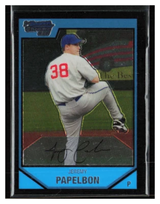 2007 Bowman Chrome #BC6 Jeremy Papelbon 1st Bowman - Image 1 of 2