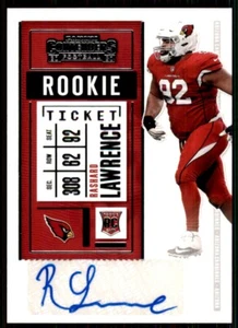 Boleto de novato Rashard Lawrence 2020 Panini Contenders autógrafo #255 Cardinals - Imagen 1 de 2