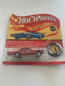 Hot Wheels Redline Cruiser Fire Chief - Buon Modello Originale Vintage 1968 - Foto 1 di 10