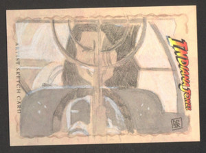 INDIANA JONES HERITAGE SKETCH ART CARD BY DON PEDICINI JR. 1/1 TOPPS 2008