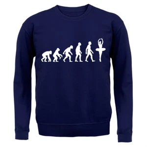 Evolution of Man Ballet Dancer - Kids Hoodie / Sweater - Dancing Ballerina Dance - Picture 1 of 11