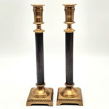 Vintage GATCO INDIA Brass Candlestick Holders 12" set of 2