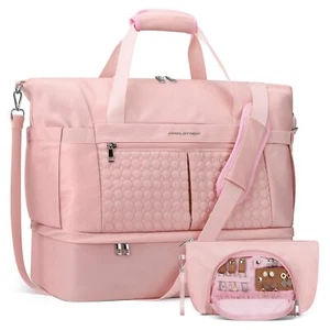 Gym Bag for Women40L Travel Duffel Bag with Shoes Compartment and Wet PocketW... - Picture 1 of 7