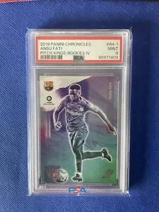 Ansu Fati Rookie Pitch Kings Nivel IV 4 RC PSA 9 - Imagen 1 de 2