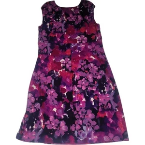 Ralph Lauren Dress Womens 20W Floral Stretch Jersey Ruched Sheath Slimming - Picture 1 of 9