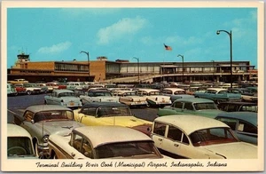 Vintage 1960 INDIANAPOLIS, Indiana Postcard "WEIR COOK (MUNICIPAL) AIRPORT" - Picture 1 of 2