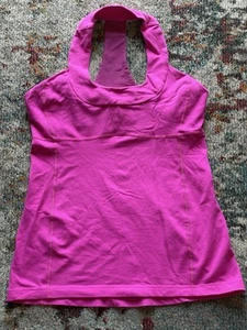 Lululemon Tanktop Razor Rücken Neckholder Stretch Gr. 10 fuchsia pink sportlich - Bild 1 von 5