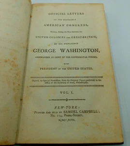 Washington's Letters | 2 Volumes | Samuel Campbell | 1796 - Picture 1 of 12