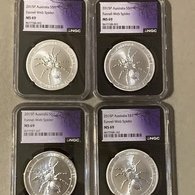 2015 Australia Funnel Web Spider .999 Silver Bullion trade coin - Image 1 of 4