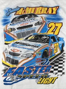 Vintage NASCAR Jamie McMurray #27 Men's T-Shirt Size Medium - Picture 1 of 6