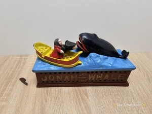 Jonah and the Whale - mechanische SPARDOSE /Gusseisen / 1960er / Hebel gebrochen - Bild 1 von 9