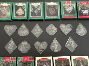 Hallmark 12 Days of Christmas Ornaments Set Lot Acryl 1985-1995 RAR Vintage - Bild 1 von 4