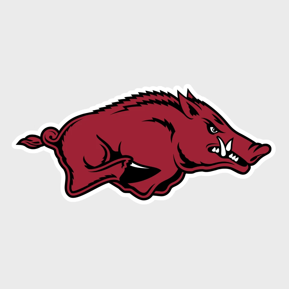 SSSCO Arkansas Razorbacks Logo Weather Resistant Vinyl Sticker/Decal 06