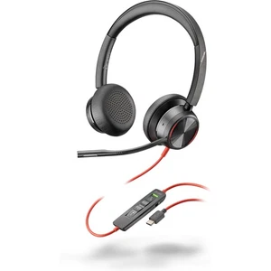 Casque stéréo USB-C POLY Blackwire 8225 + adaptateur USB-C/A filaire bureau/cent d'appel - Photo 1/1