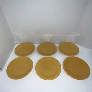 FIESTA 6ER SET SALAT VORSPEISE TELLER Narzisse gelb 7,25" FIESTAWARE EUC - Bild 1 von 5
