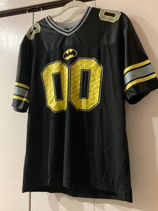 Camiseta de fútbol DC Comics Batman para hombre negra amarilla manga corta talla grande - Imagen 1 de 7