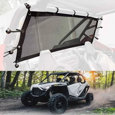 UTV Heckscheibenrollo Netz Farbe schwarz passend für RZR Maße Standard - Bild 1 von 4