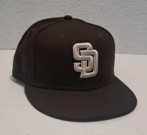 San Diego Padres SD New Era Baseball Fitted Hat Size 7.5 NWOT! - Picture 1 of 7