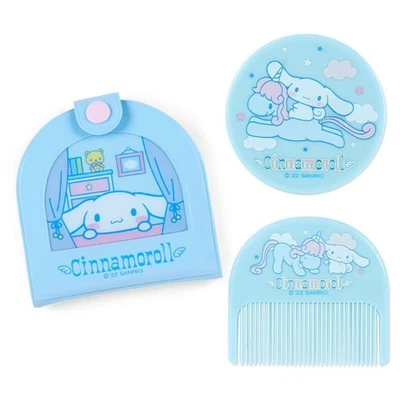 Sanrio 795721 Cinnamoroll Pente Espelho com Estojo de Vinil Cinnamoroll Elegante... - Imagem 1 de 4