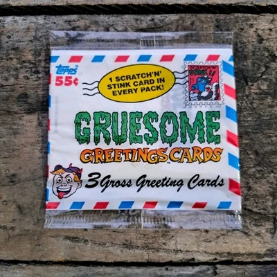 NEW Sealed Unopened Pack 1992 Topps Gruesome Greetings Trading Cards 90s Vintage - Image 1 of 3